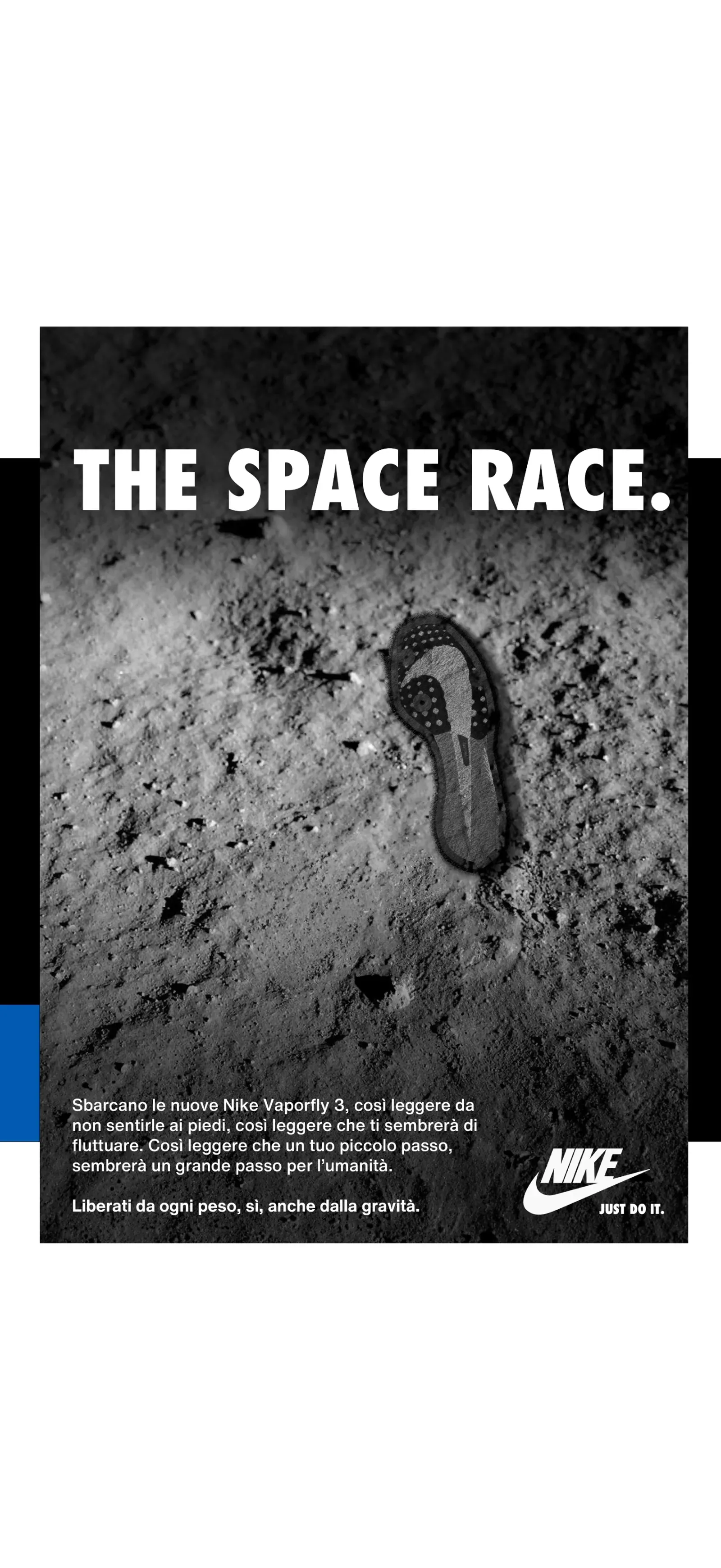 The Space Race: Nike, Il brief