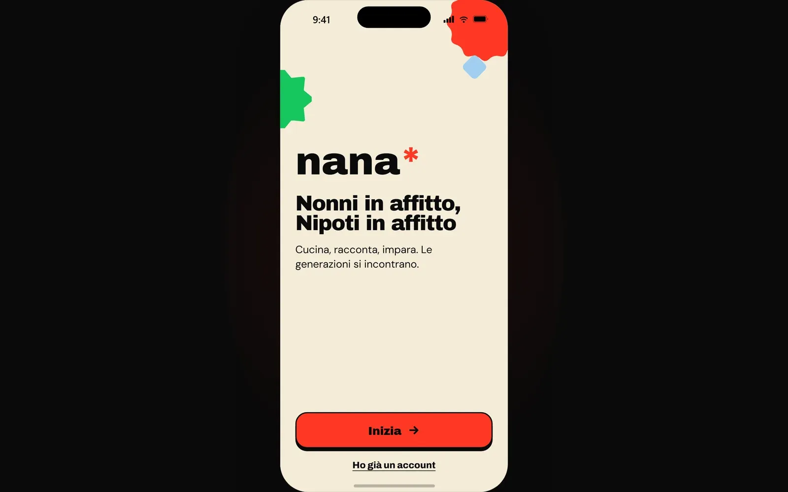 NANA, Bygget, ikke mocket op